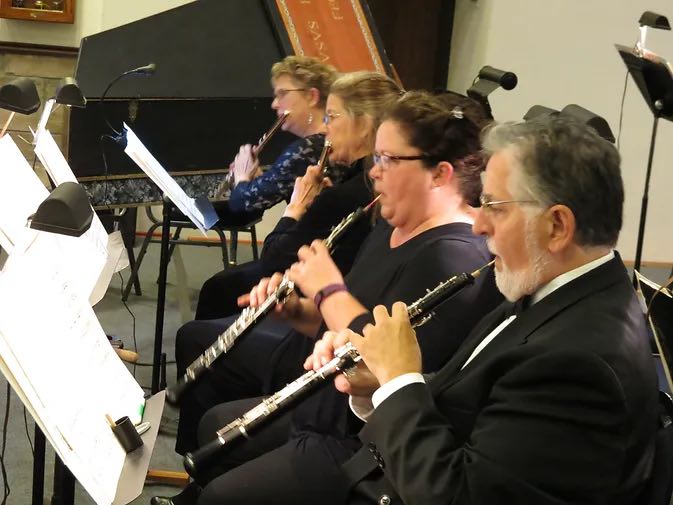 woodwind section of an orchestra