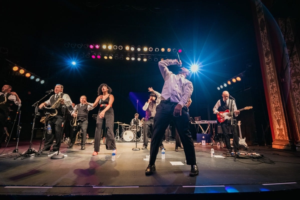 Mainstreet Soul; 11-piece band playing on stage